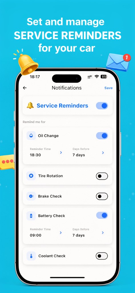 Ai Car Fix — Service Reminders